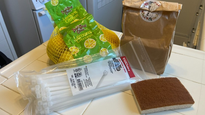 Lemons, cable ties, and sponges