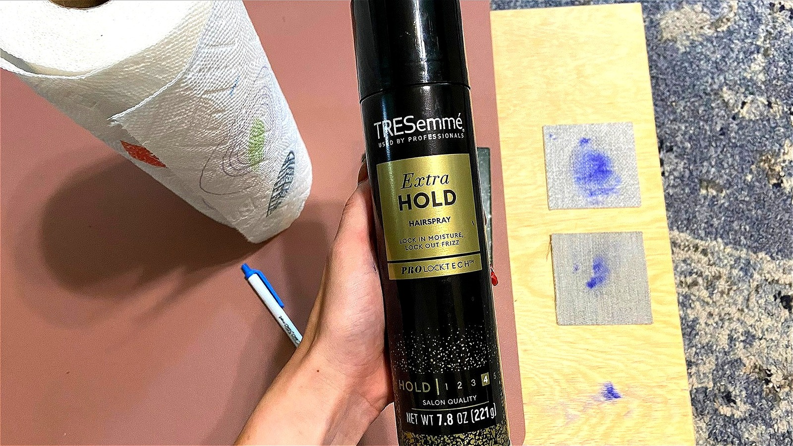 We Tried Removing Ink Stains From Different Surfaces With Hairspray And