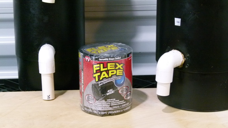 Flex Tape and hydroponic "buckets"