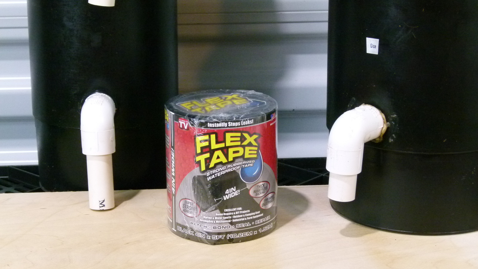 Flex Tape Black 4in x 5ft Rubberized Waterproof Tape