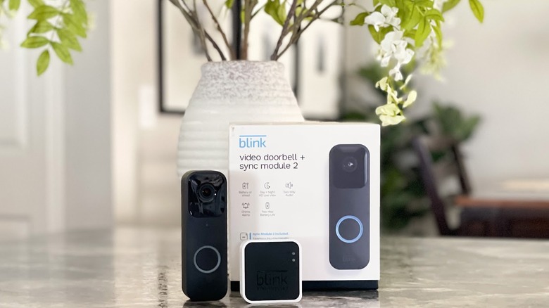 blink doorbell camera in box