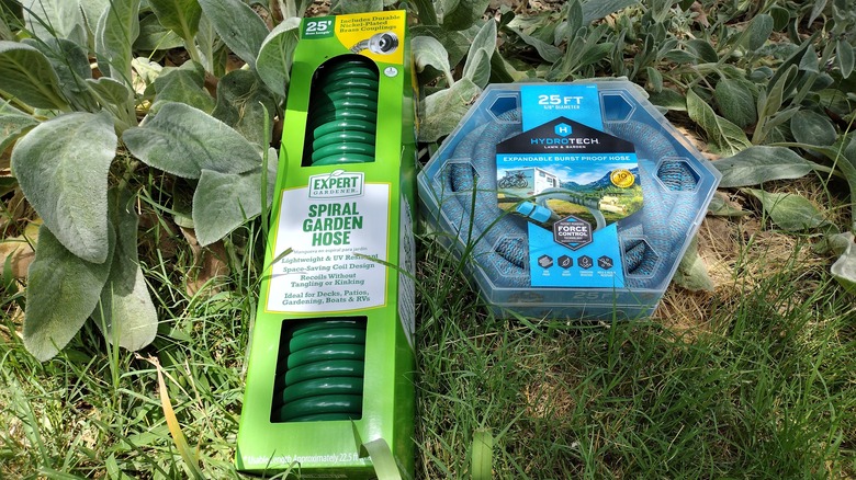 two types of garden hoses