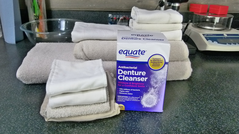 Denture Cleaner and dull fabrics