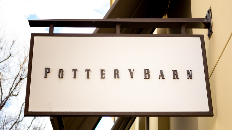 Pottery Barn sign