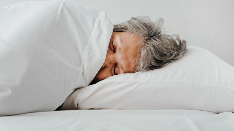 pulling covers up in bed