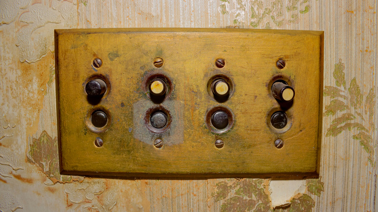 Vintage push button light switch