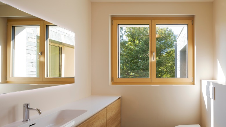 Window in bathroom