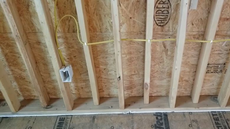 A 2x6 wall with 2x4 staggered studs