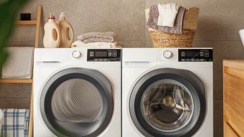 Laundry room appliances and materials