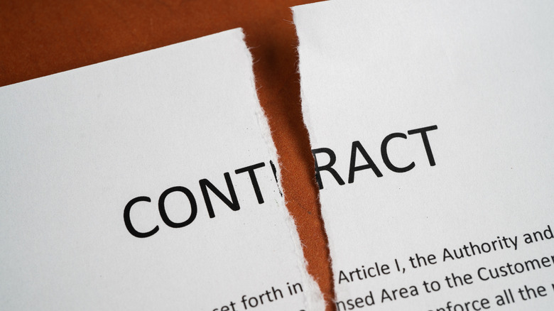 torn contract