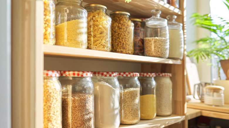 Jars of ingredients