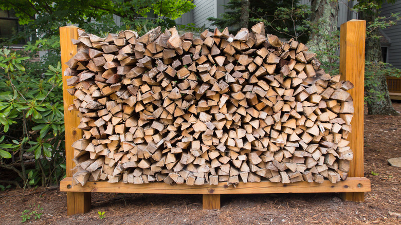 example of proper wood storage