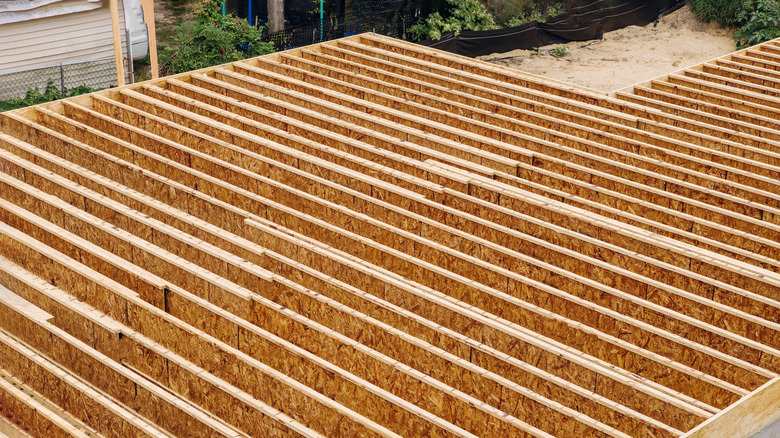 Installed floor joists