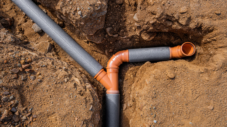 drainage system installation