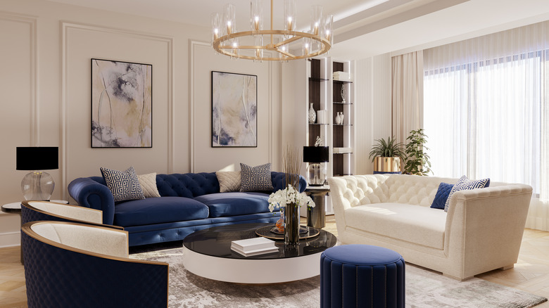 large round coffee table
