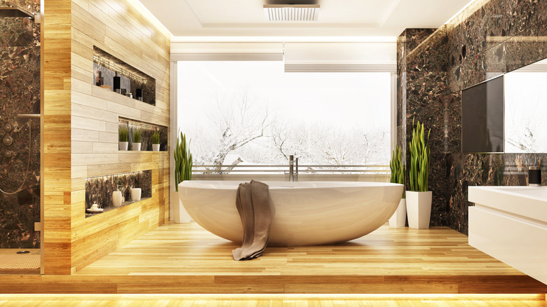 Luxurious spa-like bathroom 