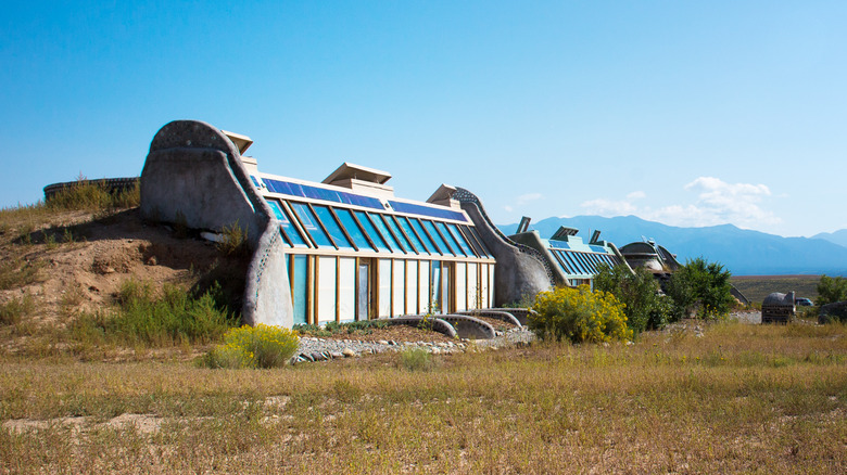 An off-grid Earthship 