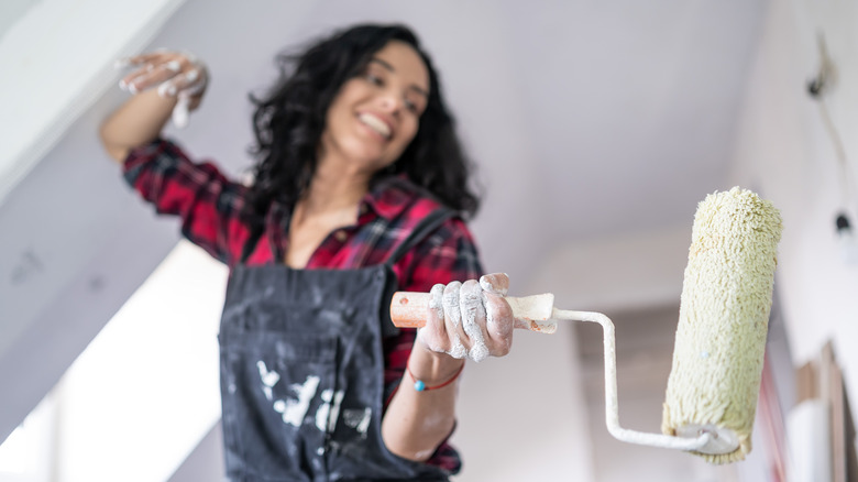 woman painting