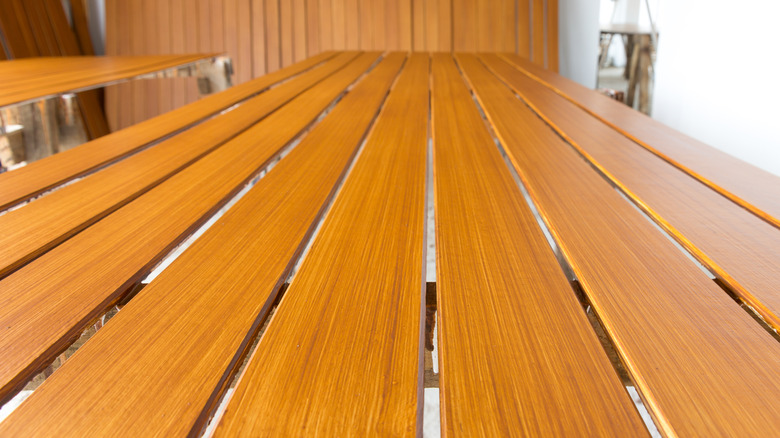 Close up up fiber cement boards