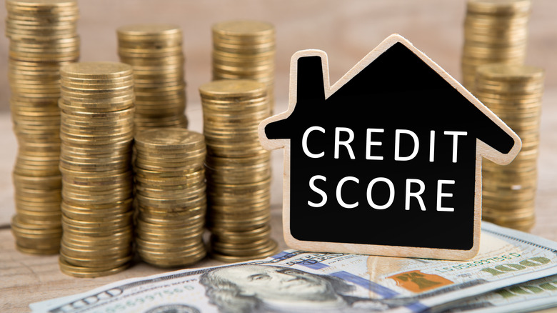 Credit score concept