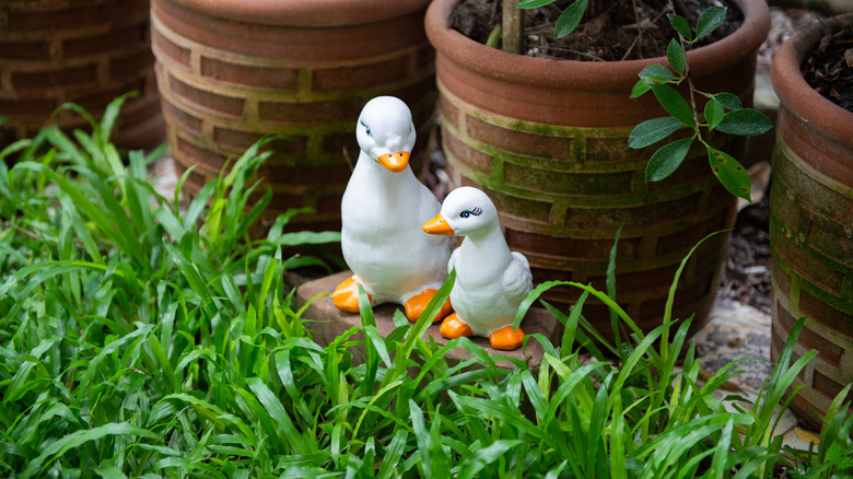 Garden geese lawn ornaments