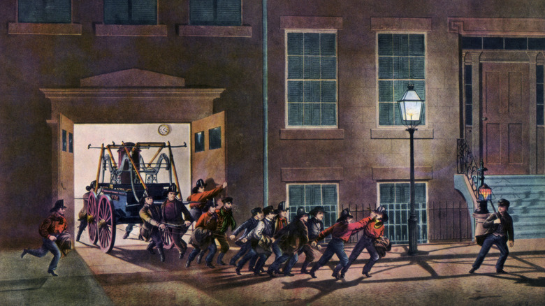 Fire brigade c. 1854