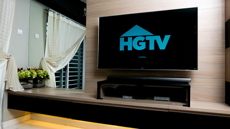 HGTV logo on television