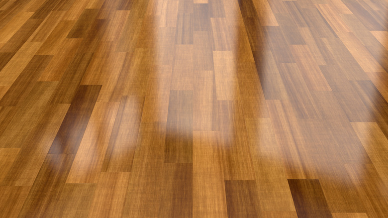 shiny home wood floor