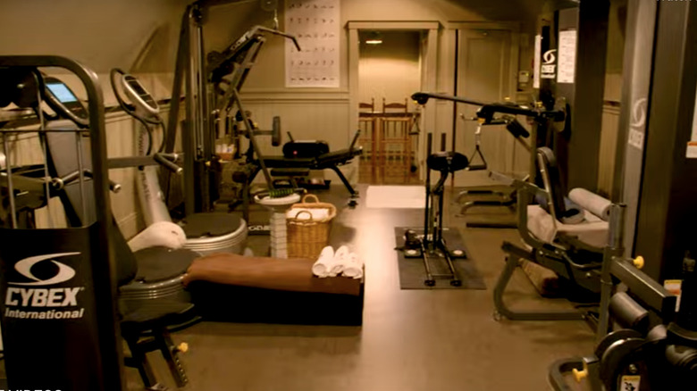 Home gym at Winter House