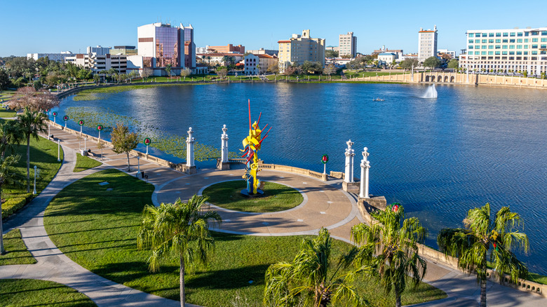 Aerial view of Lakeland, Florida