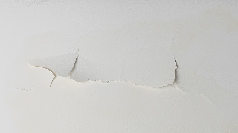 Small cracks in garage ceiling