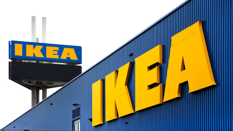 IKEA storefront with billboard sign