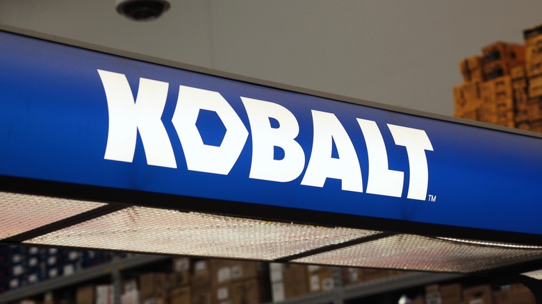 Kobalt power tools sign