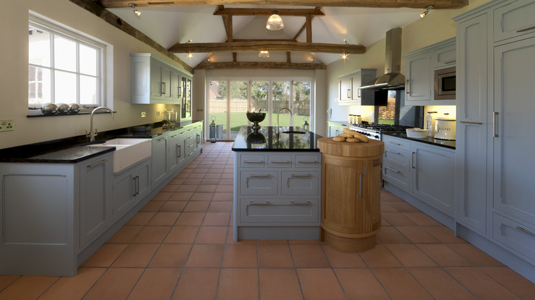 kitchen with tiles