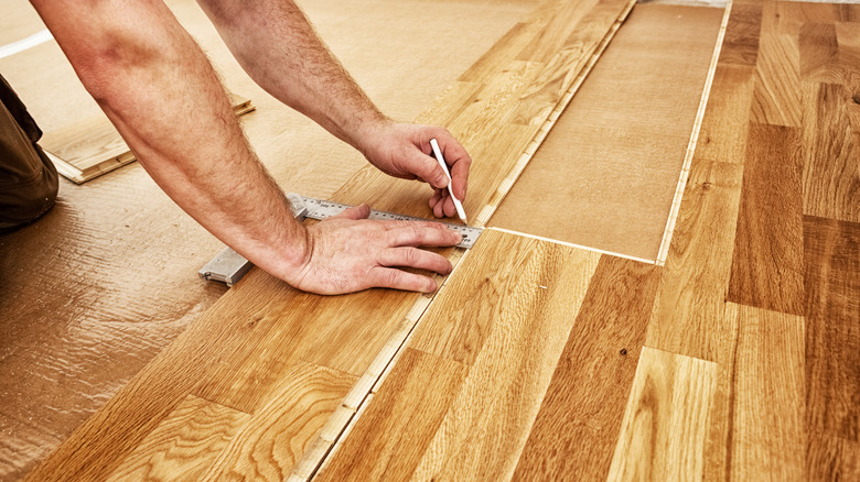 Installing engineered hardwood