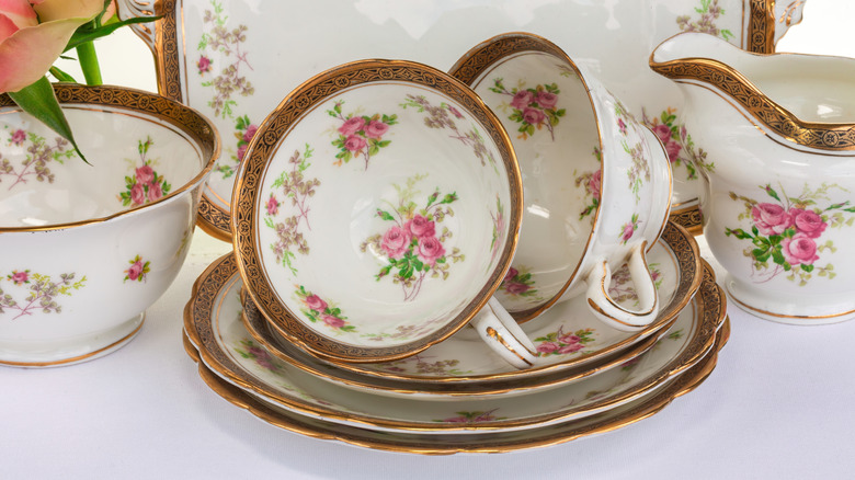 A set of fine china