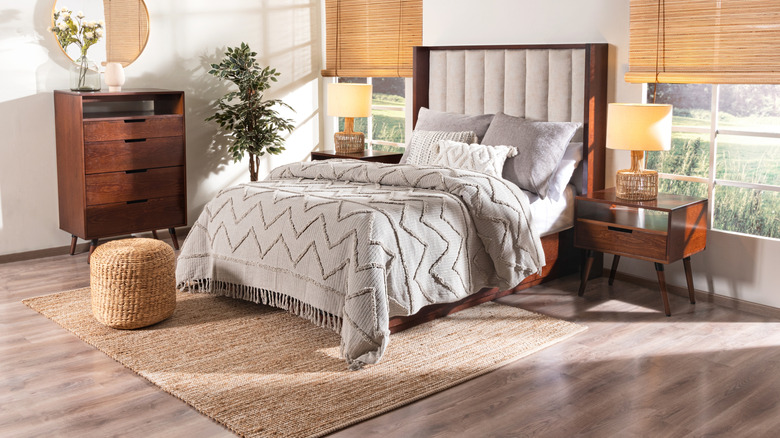 A beautiful boho-Scandinavian-style bedroom