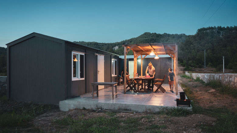 tiny home with outdoor space