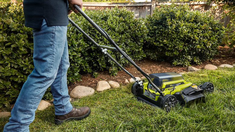 Ryobi's 40V 18" lawn mower with side discharge option