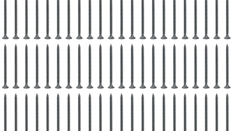 pattern of drywall screws