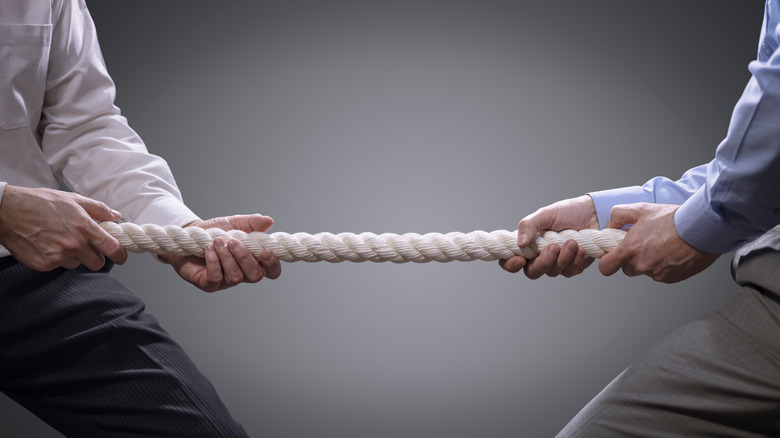 people playing tug of war