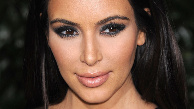 close up of Kim Kardashian