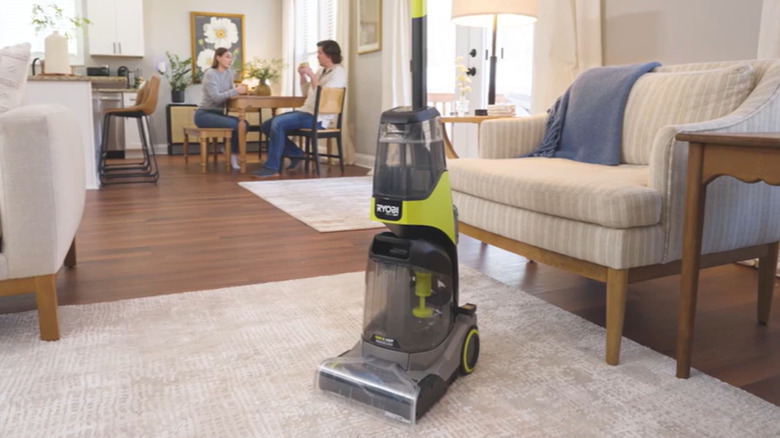 Ryobi carpet cleaner in tidy house