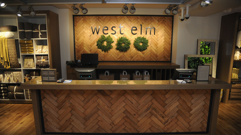 Checkout counter inside West Elm