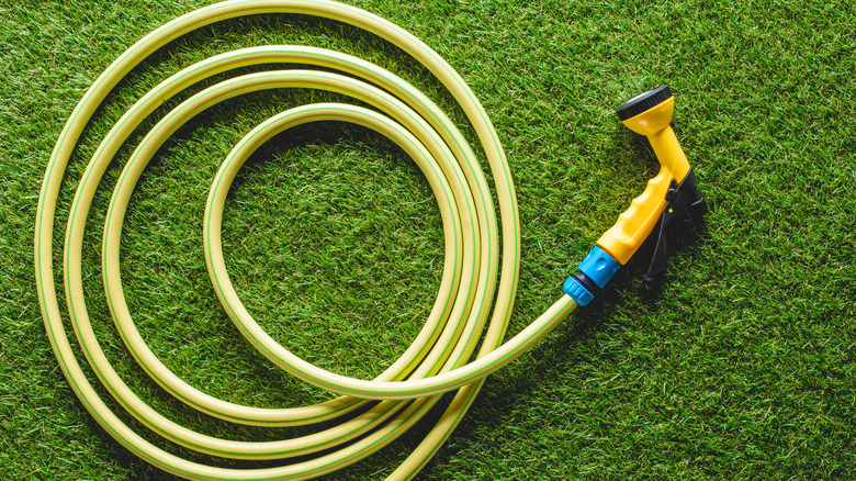 various garden hoses