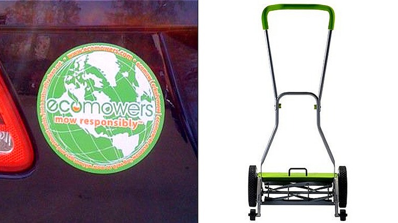 Ecomowers sticker and prototype