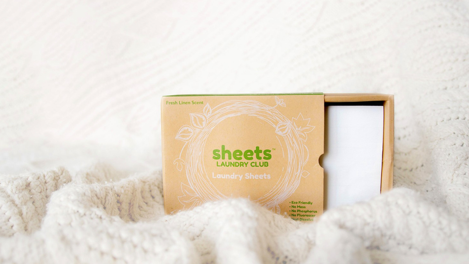 Sheets Laundry Club - As Seen On Shark Tank - Laundry Detergent - (Up to  100 Loads) 50 Laundry Sheets- Fresh Linen Scent - No Plastic Jug - New