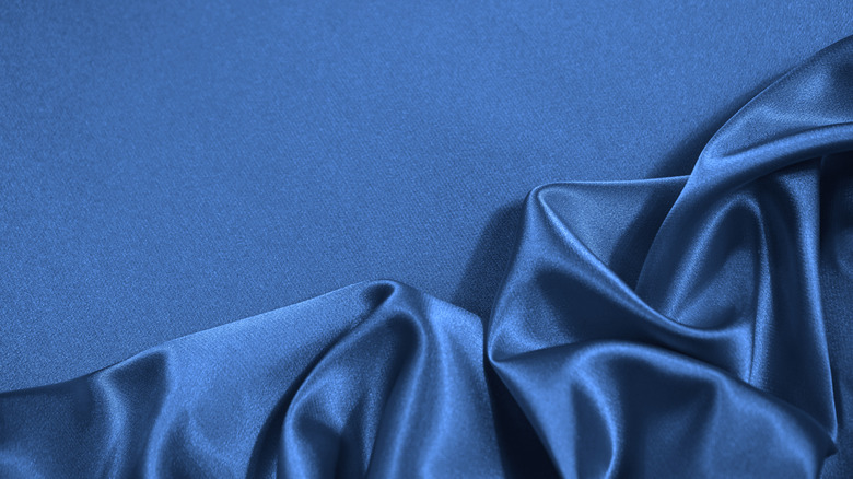 Blue satin sheets
