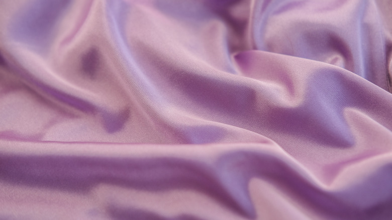 Mauve sateen fabric