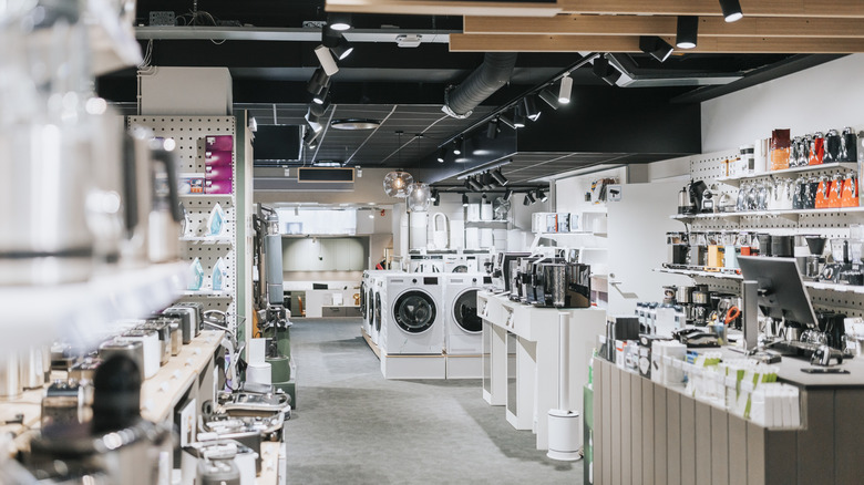 Several types of appliances on display